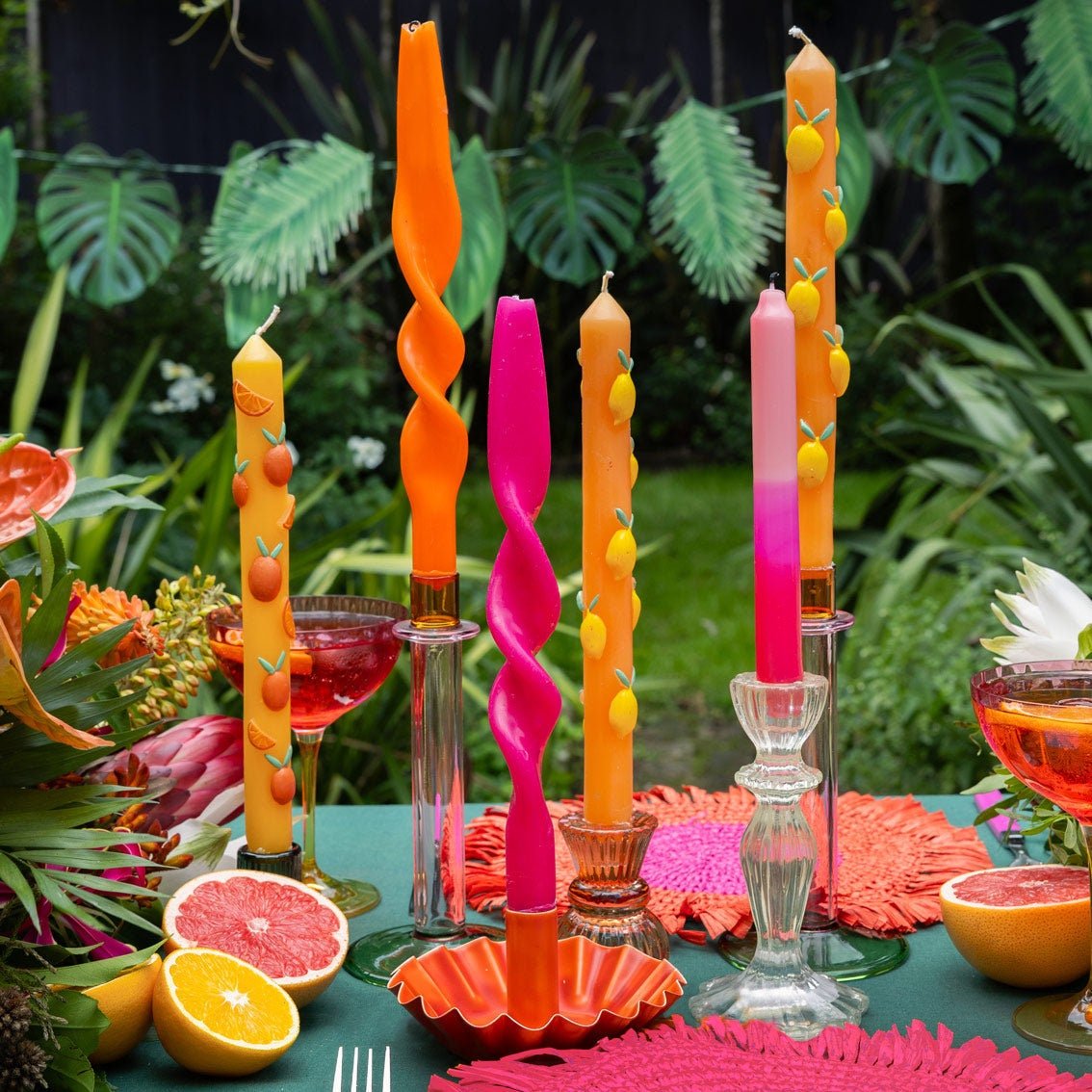 Citrus Fruit Party Candles - Stesha Party