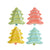 Colorful Christmas Tree Plates - Stesha Party