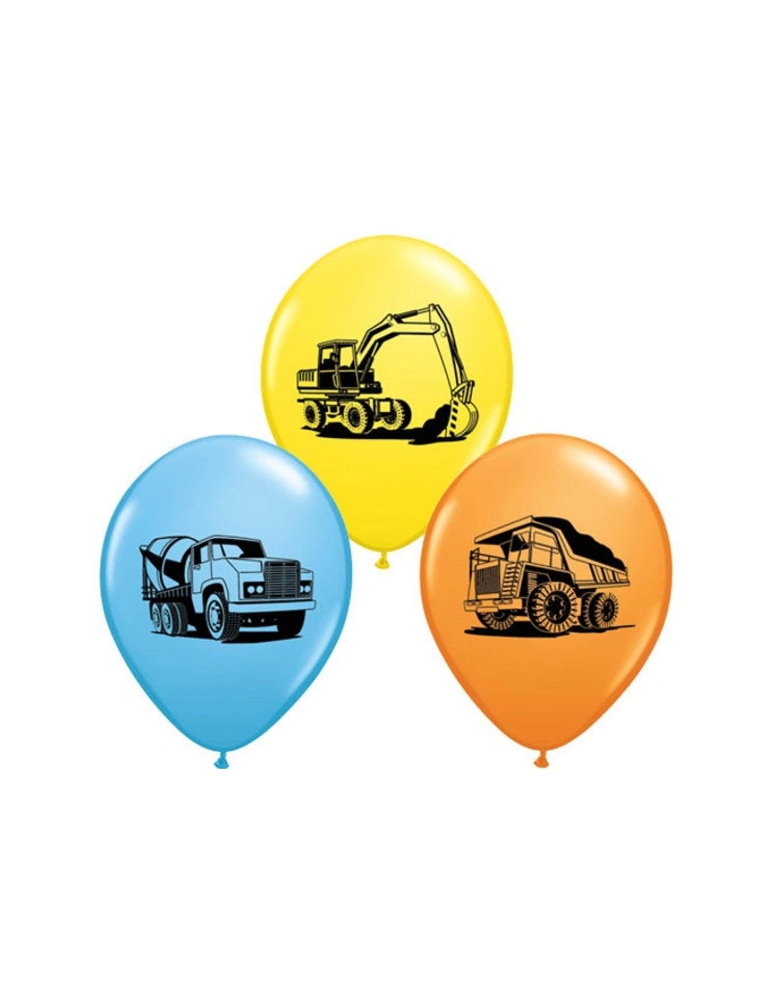 Construction Birthday Balloons 6ct - Stesha Party