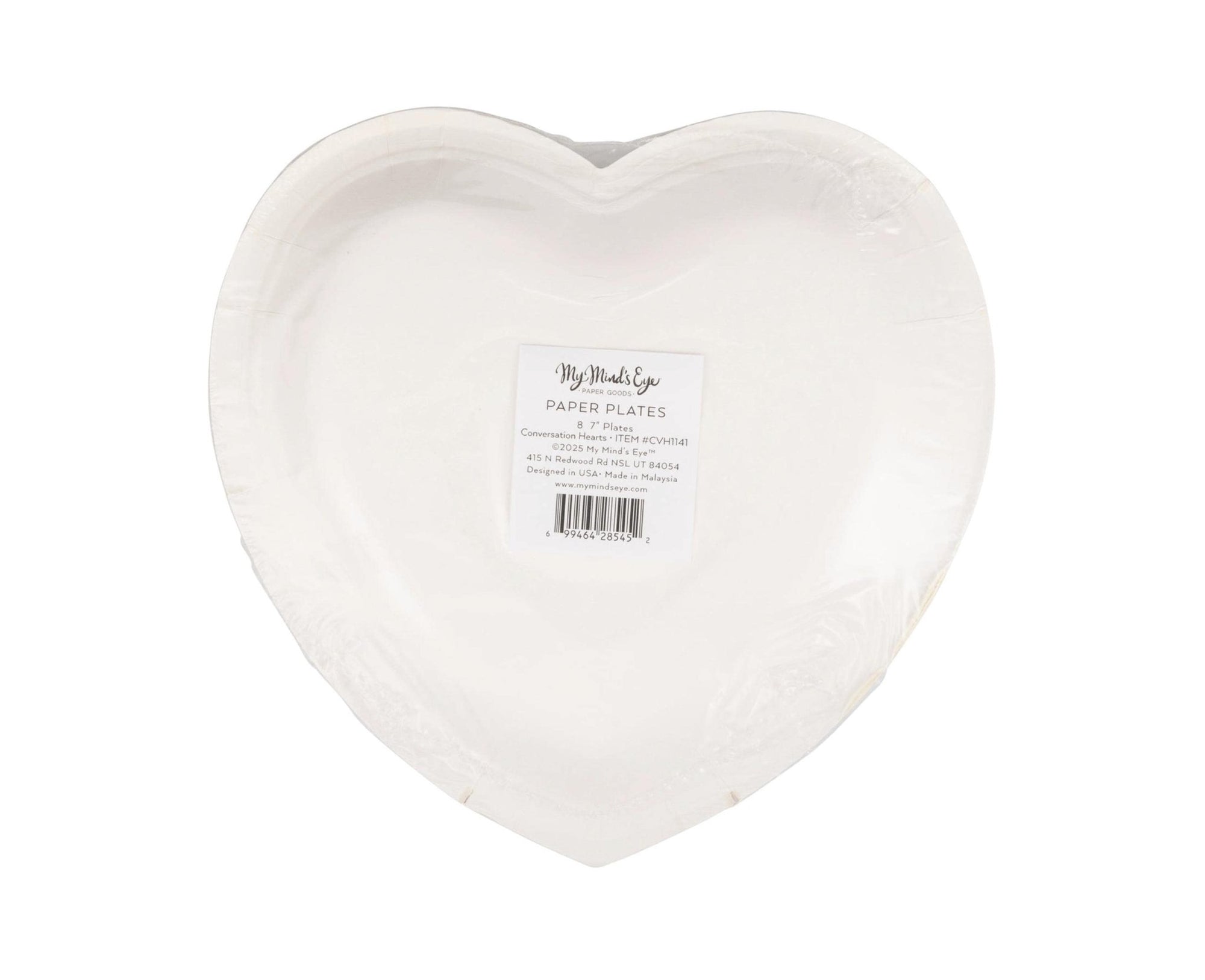 Conversation Heart Dessert Plates - Stesha Party