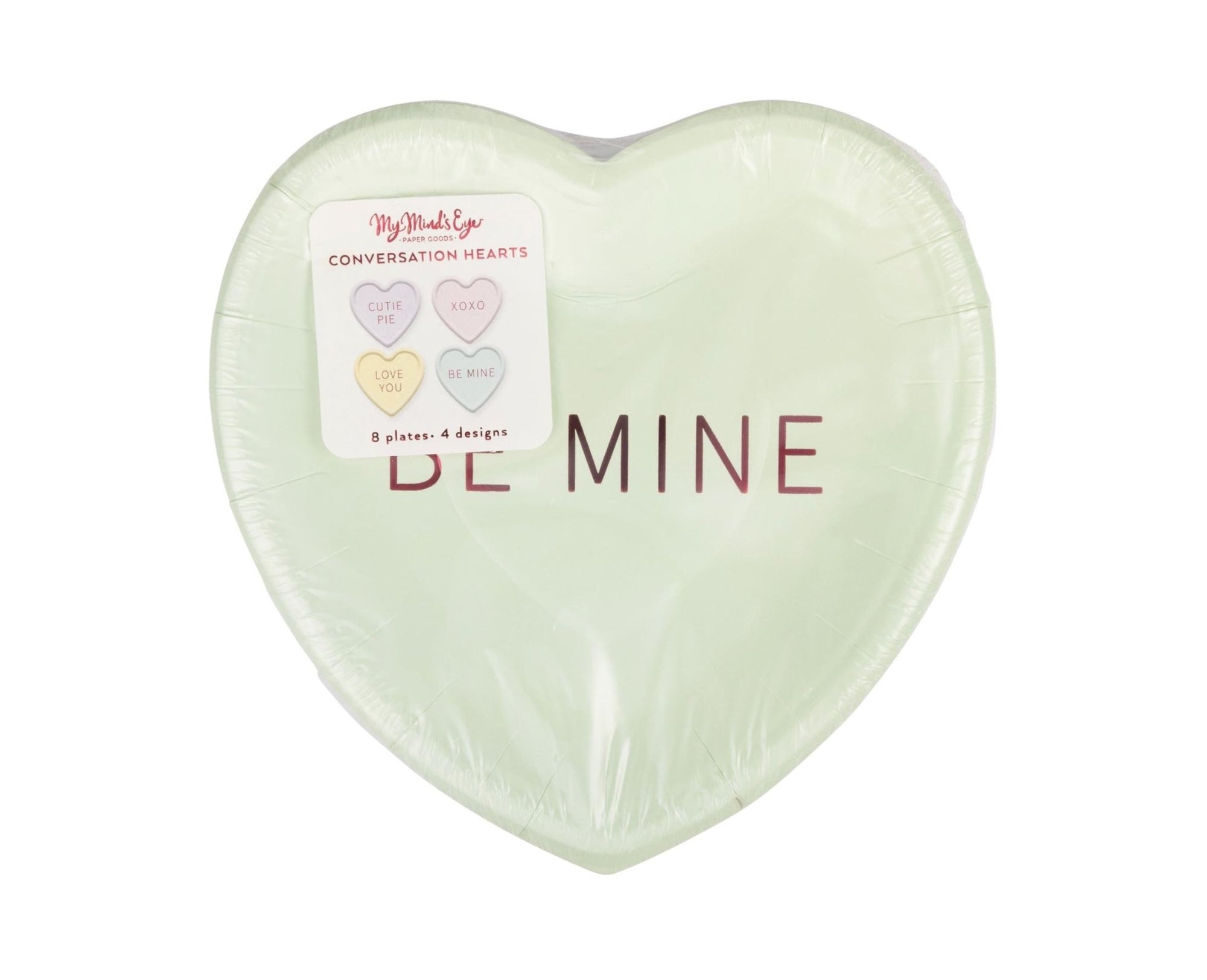 Conversation Heart Dessert Plates - Stesha Party