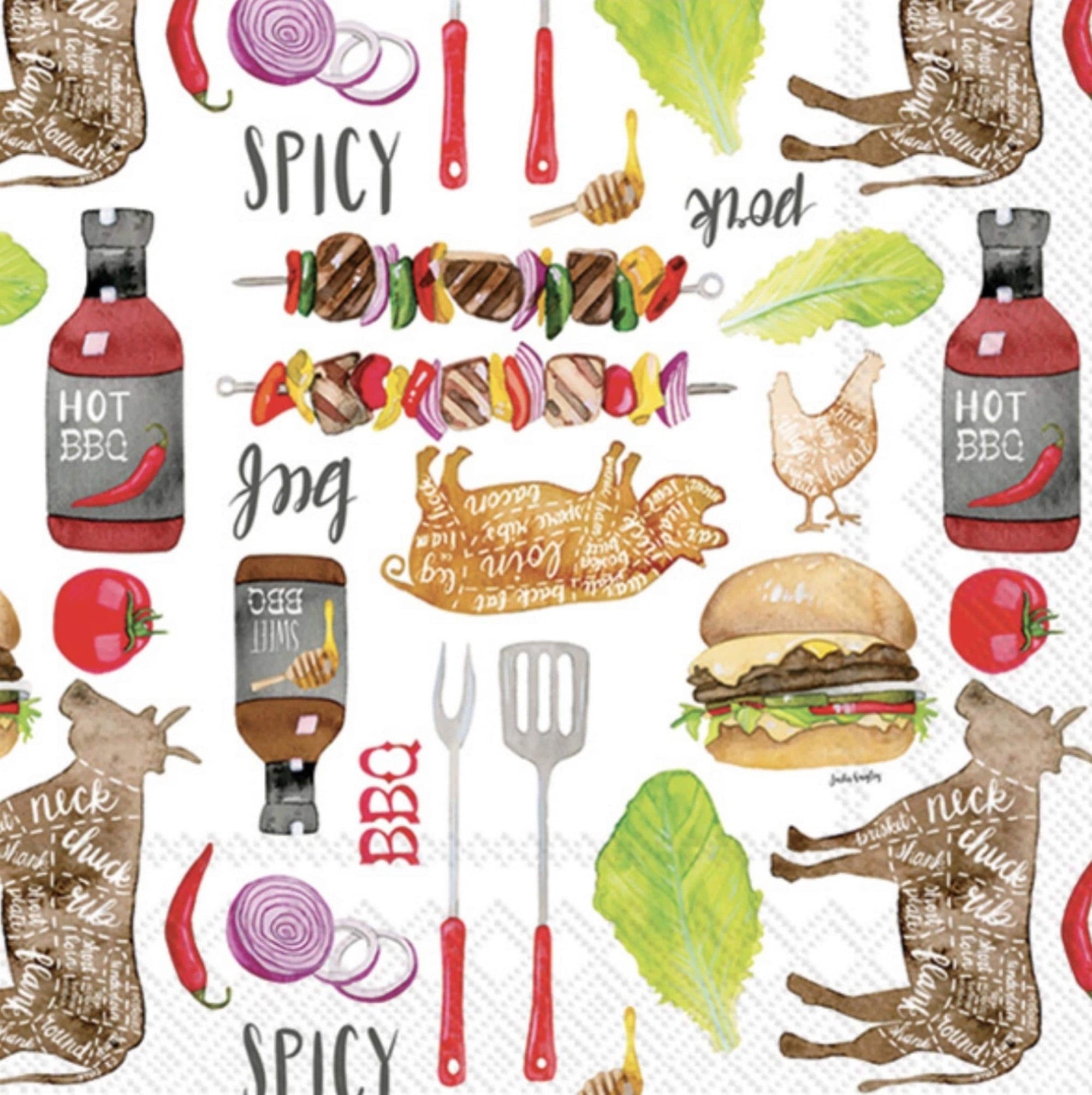 Cookout BBQ Party Napkins 20ct - Stesha Party