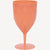 Coral Plastic Wine Glass - Stesha Party