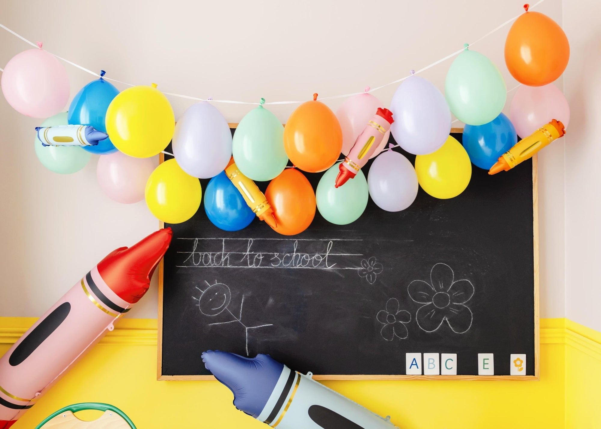Crayon Party Balloons 3ct - Stesha Party