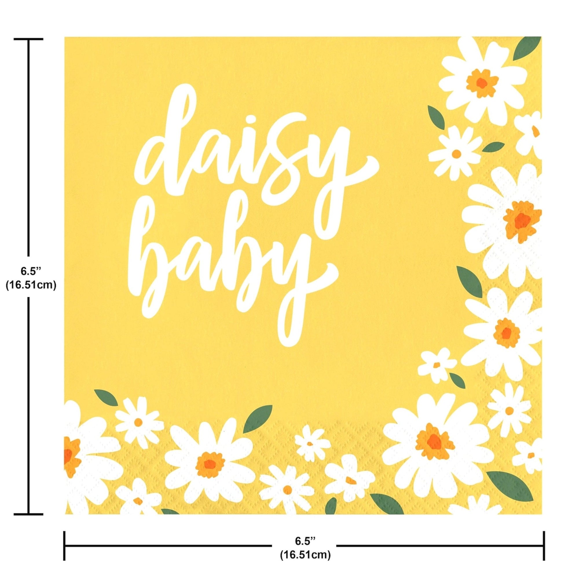 Daisy Baby Floral Party Napkins - Stesha Party