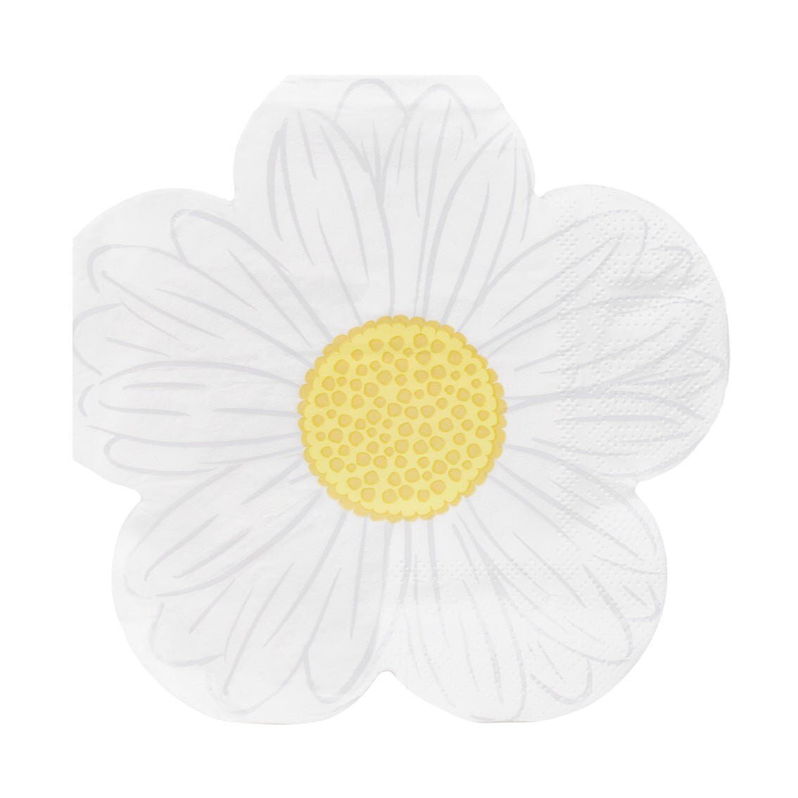 Daisy Flower Napkins - Stesha Party