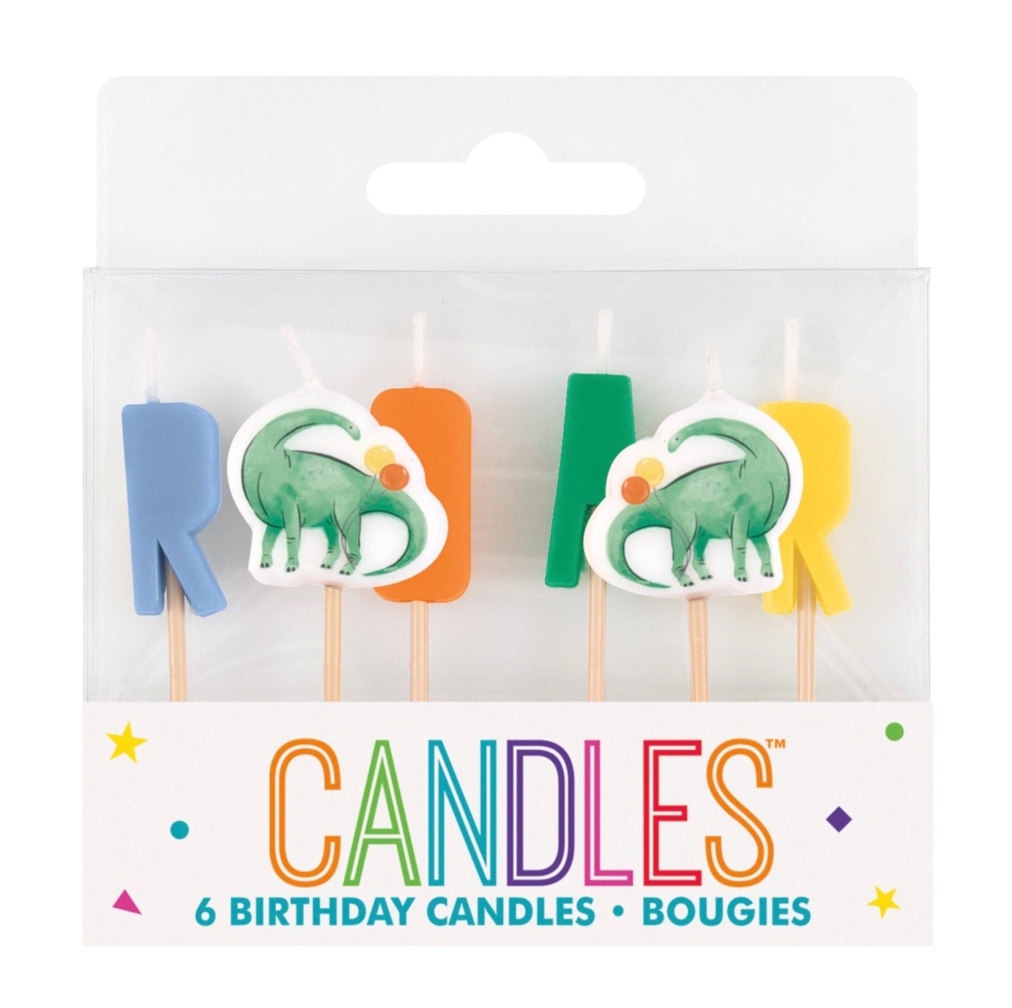 Dinosaur Birthday Candles - Stesha Party