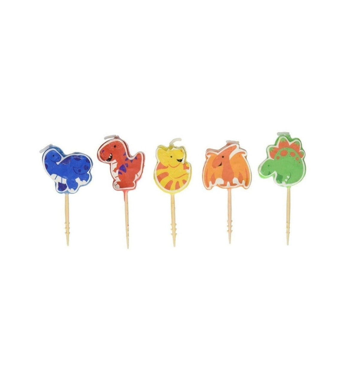 Dinosaur Party Pick Candles - Stesha Party