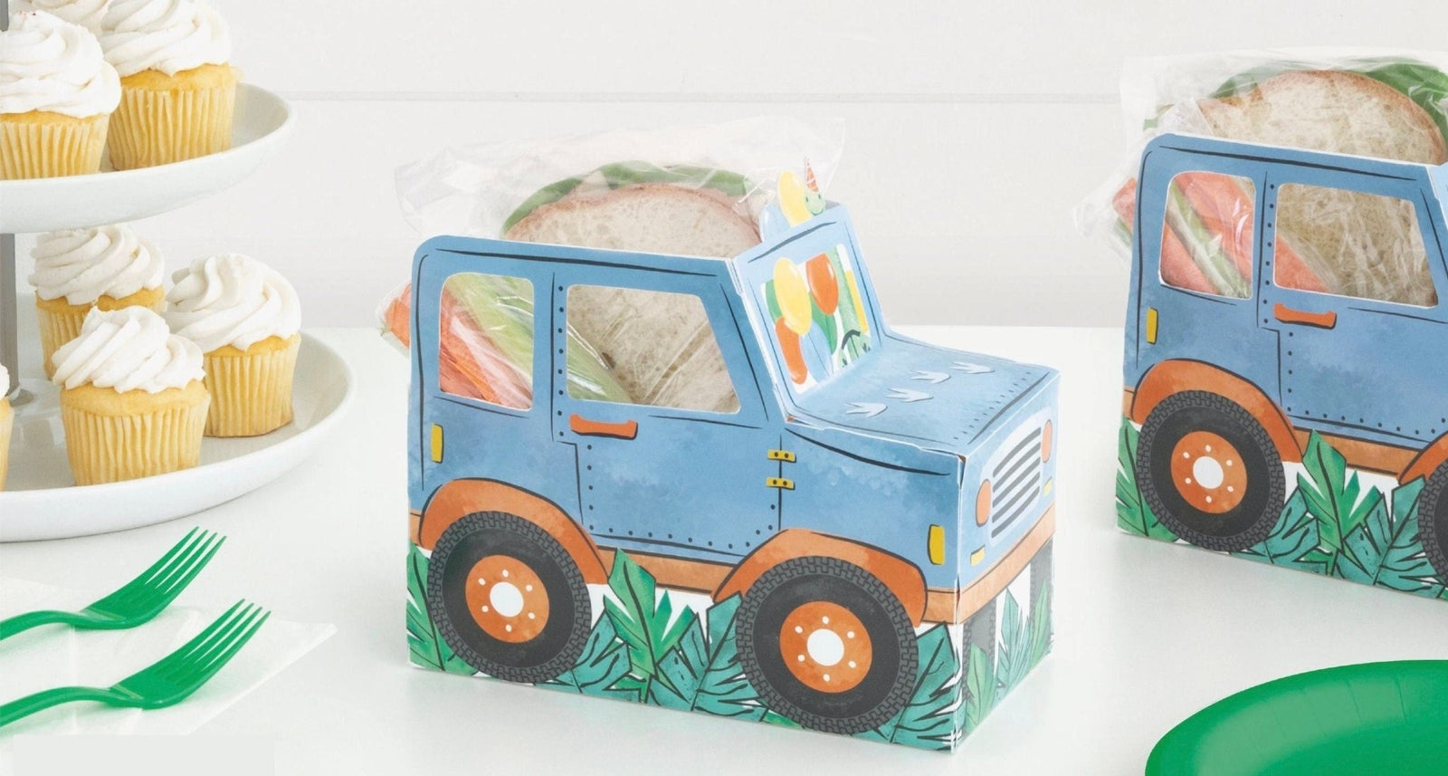 Dinosaur Snack Trucks 4ct - Stesha Party