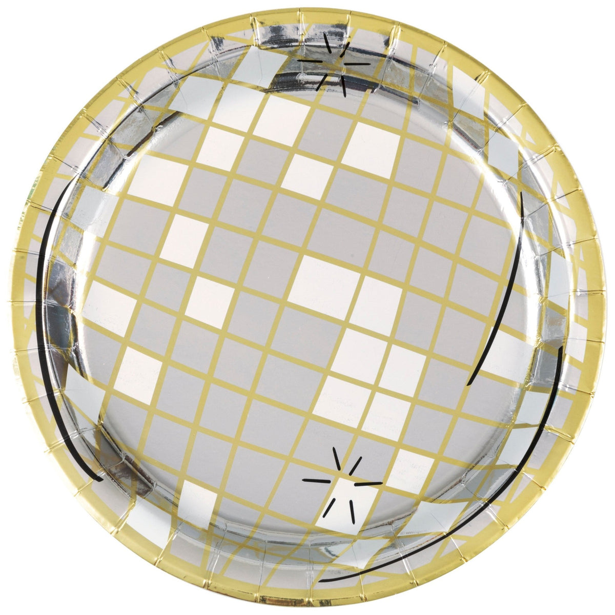 Disco Ball Party Plates - Stesha Party