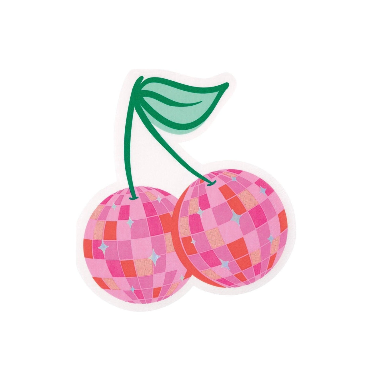 Disco Cherry Party Napkins - Stesha Party