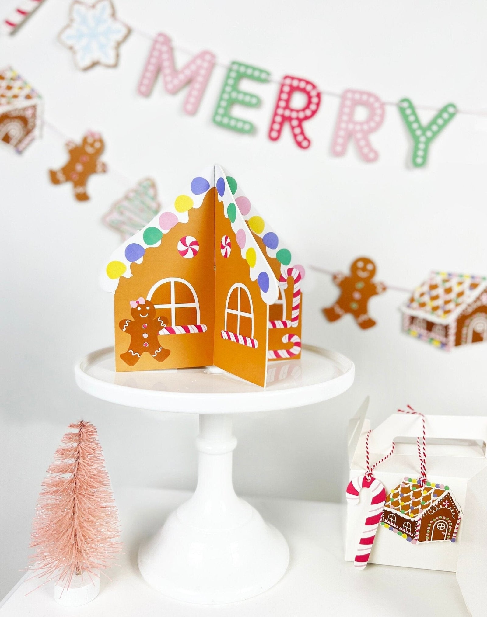 DIY Gingerbread House Centerpiece - Stesha Party