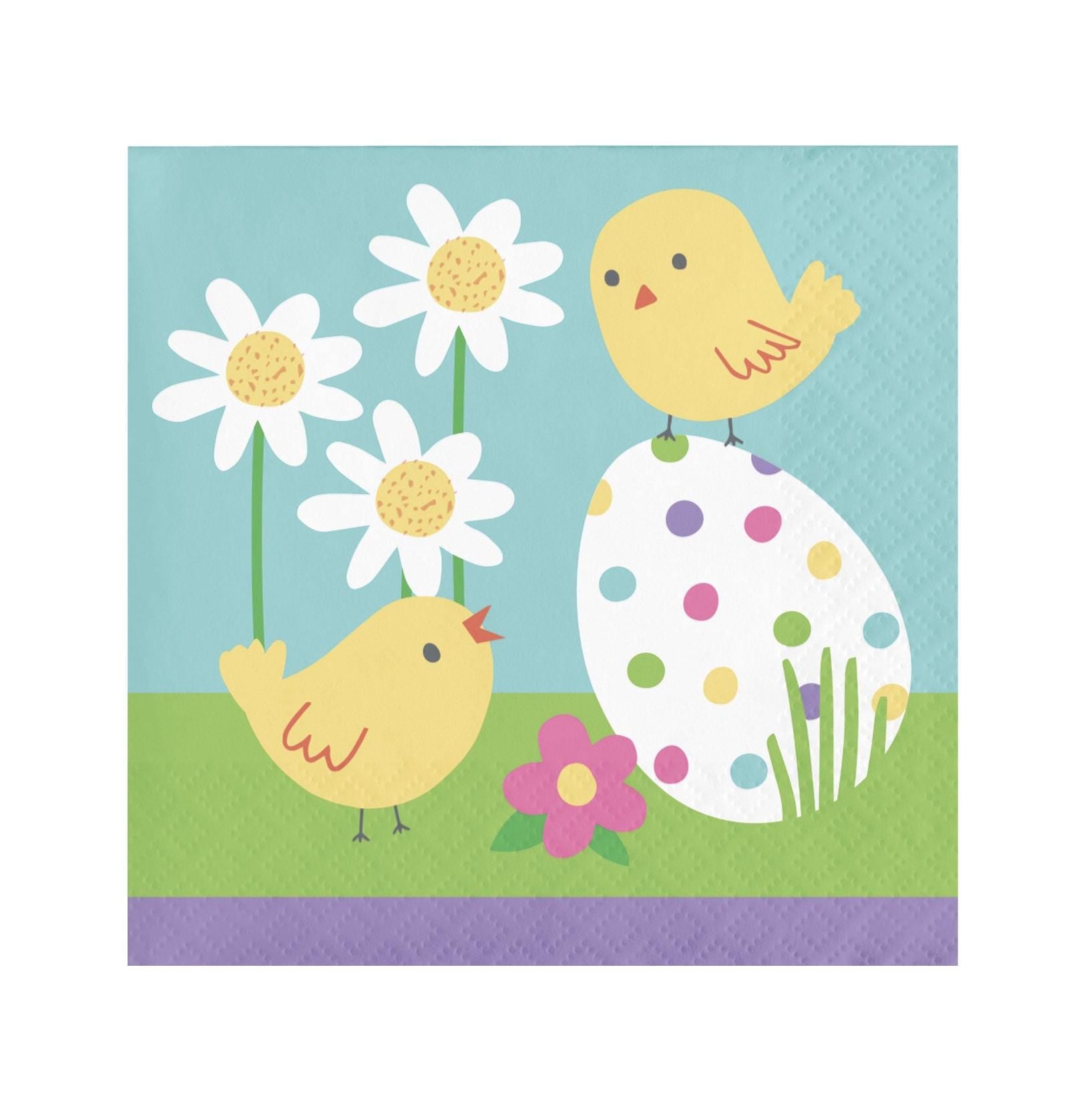 Easter Chick Party Napkins - Stesha Party