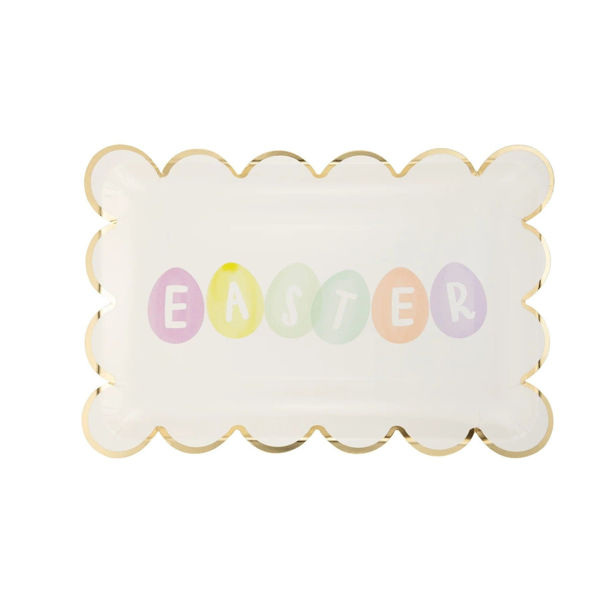 Easter Rectangle Paper Plates - Stesha Party