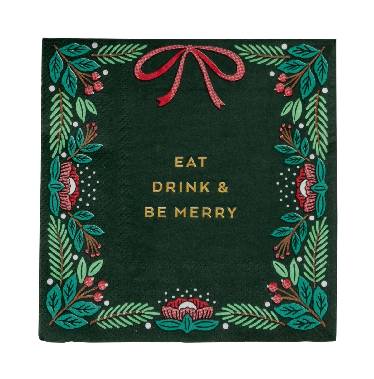 Eat Drink &amp; Be Merry Napkins - Stesha Party