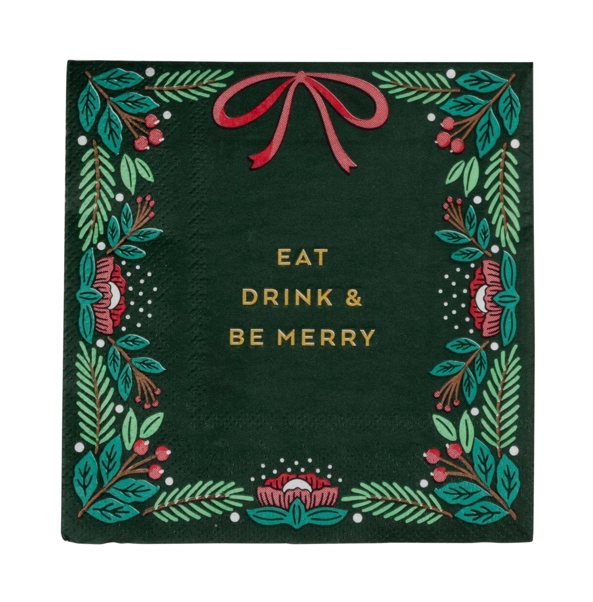 Eat Drink & Be Merry Napkins - Stesha Party