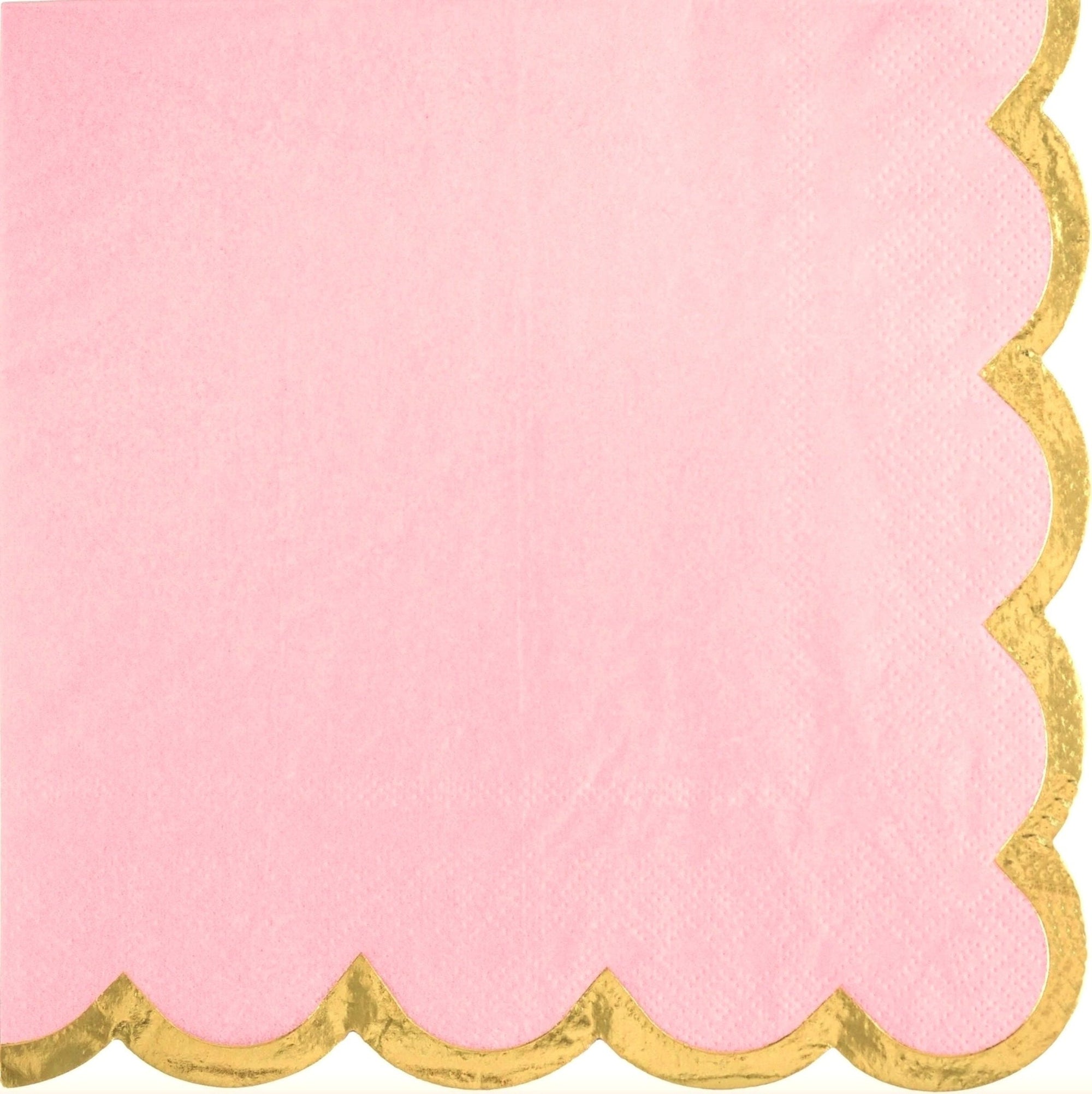 Elegant Pink & Gold Napkins - Stesha Party