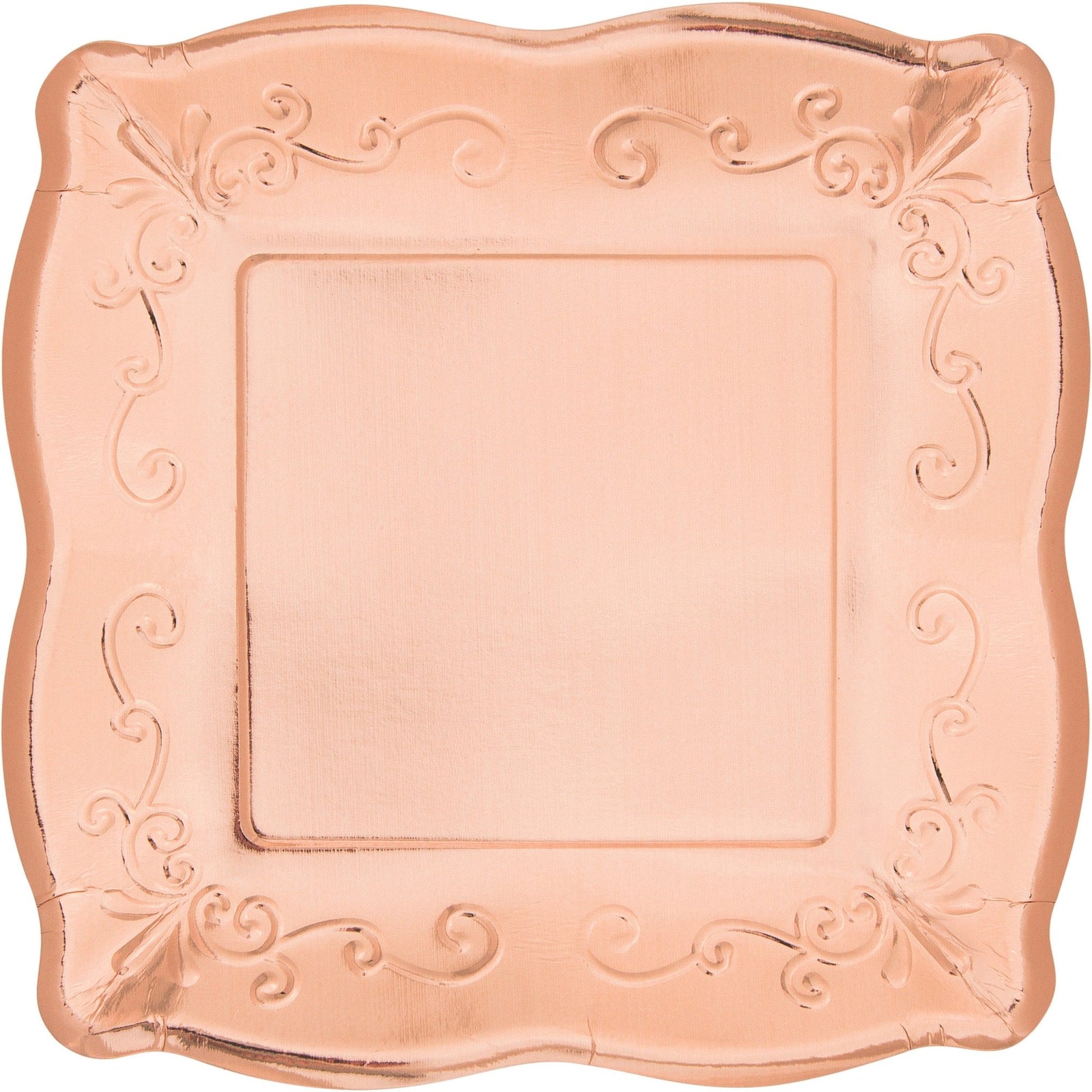 Elegant Rose Gold Plates - Stesha Party