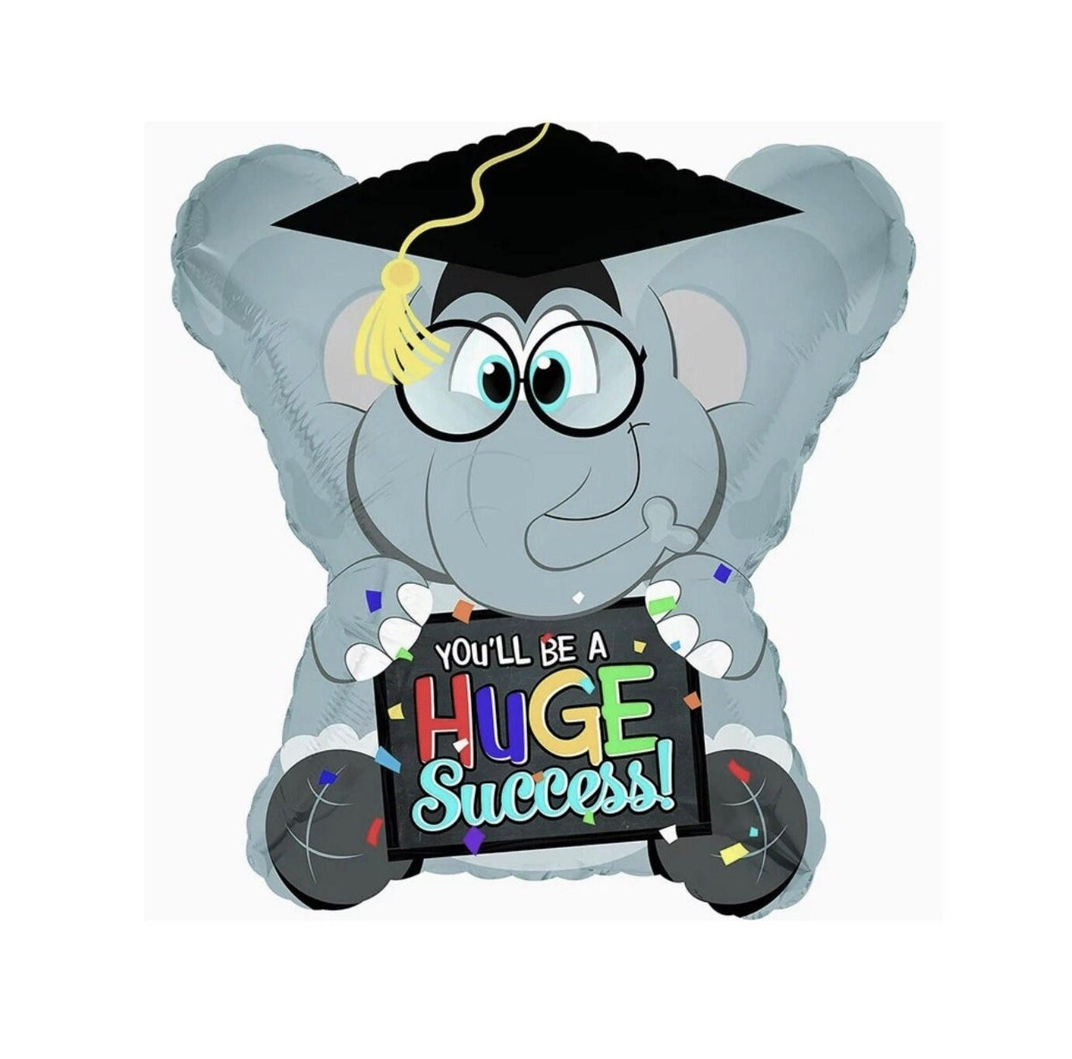 Elephant &quot;Huge Success&quot; Kids Graduation Balloon - Stesha Party