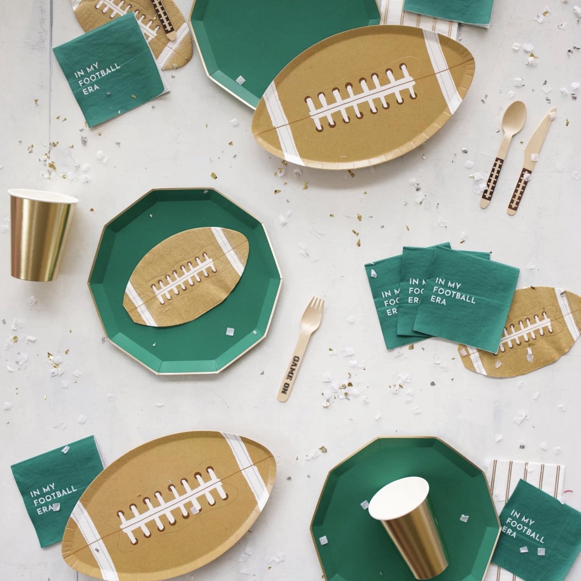 Emerald Green Party Plates - Stesha Party