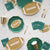 Emerald Green Party Plates - Stesha Party