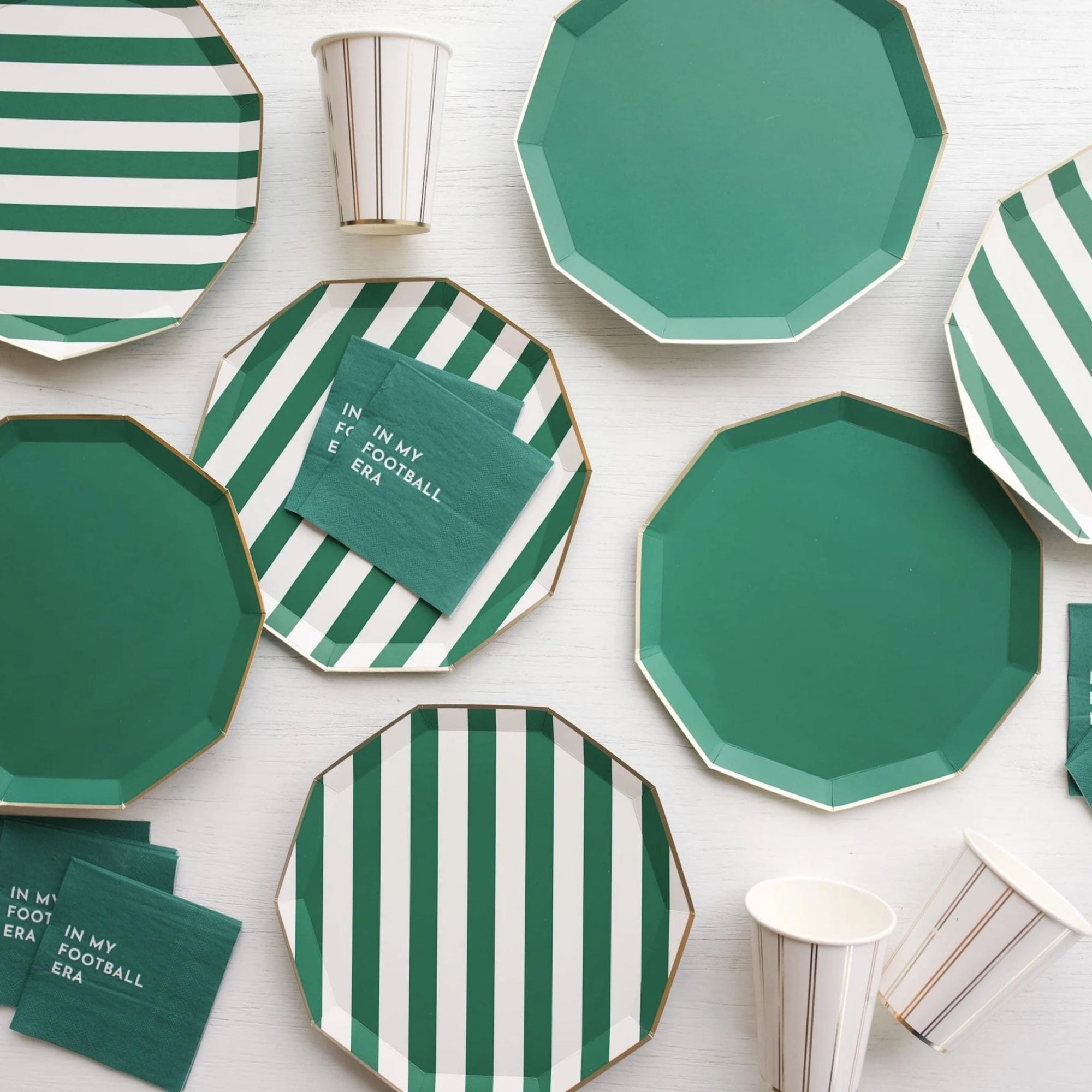 Emerald Green Party Plates - Stesha Party