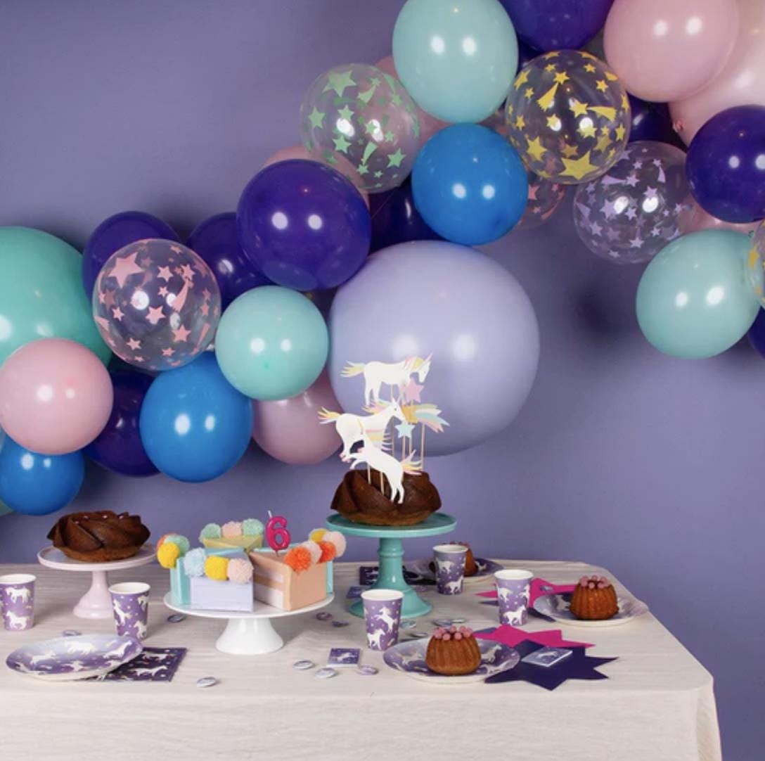 Enchanting Unicorn Party Plates 8ct - Stesha Party