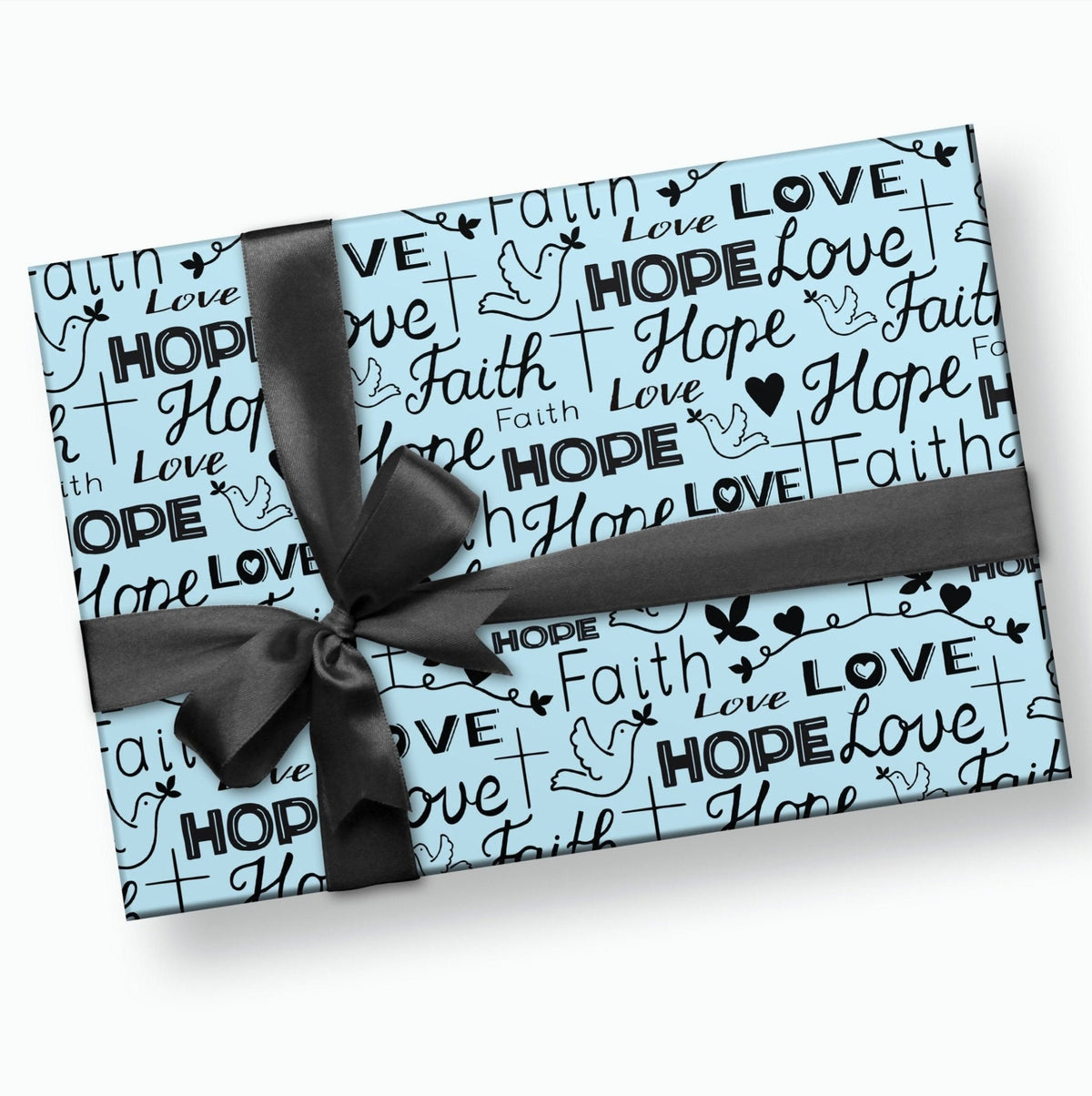 Faith, Hope &amp; Love Gift Wrap - Stesha Party