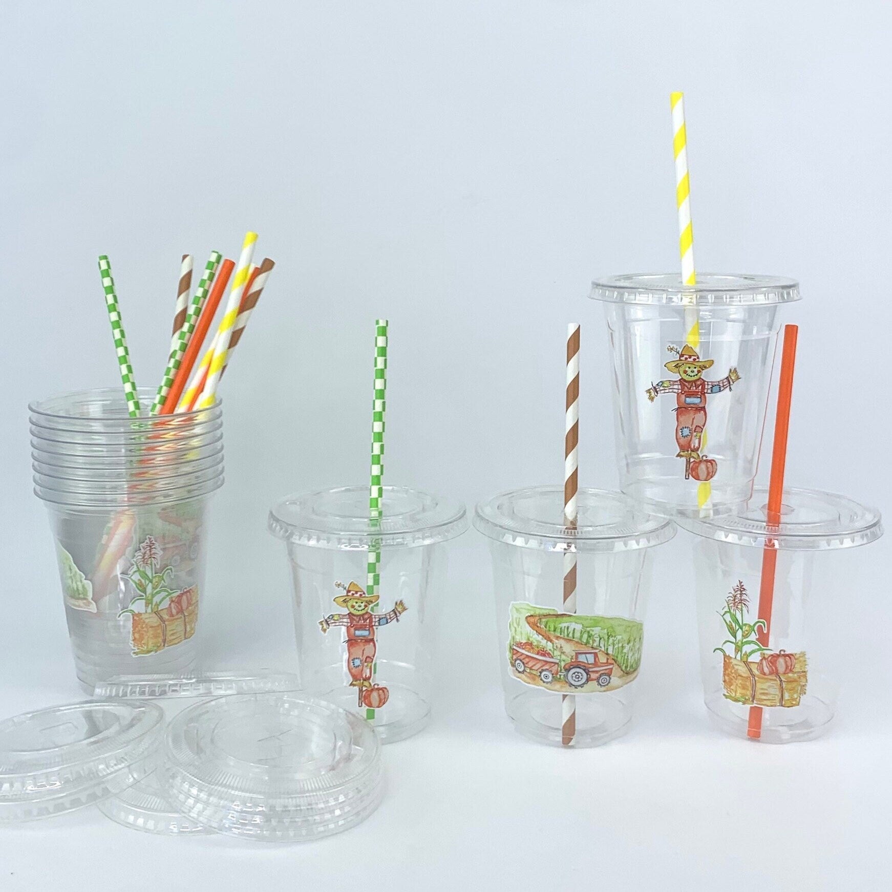 Fall Festival Plastic Party Cups - Stesha Party