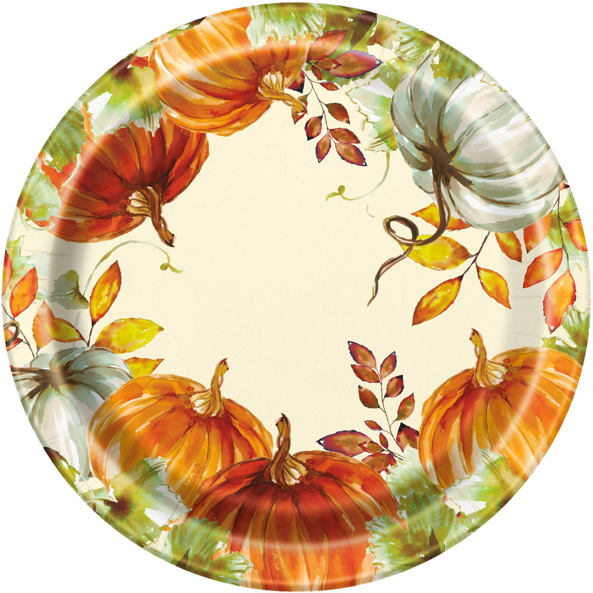 Fall Pumpkin Party Plates - Stesha Party