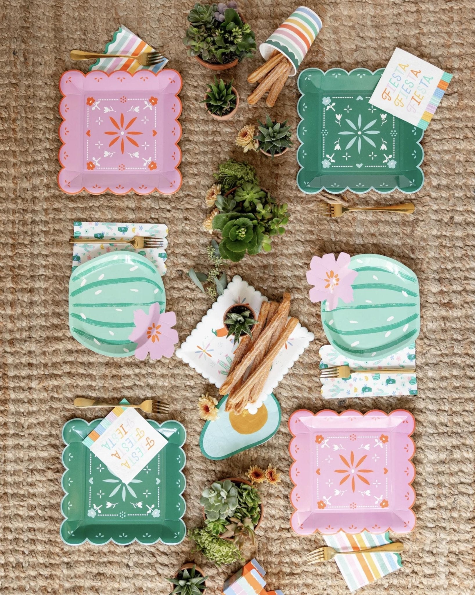 Fiesta Party Fringe Napkins - Stesha Party