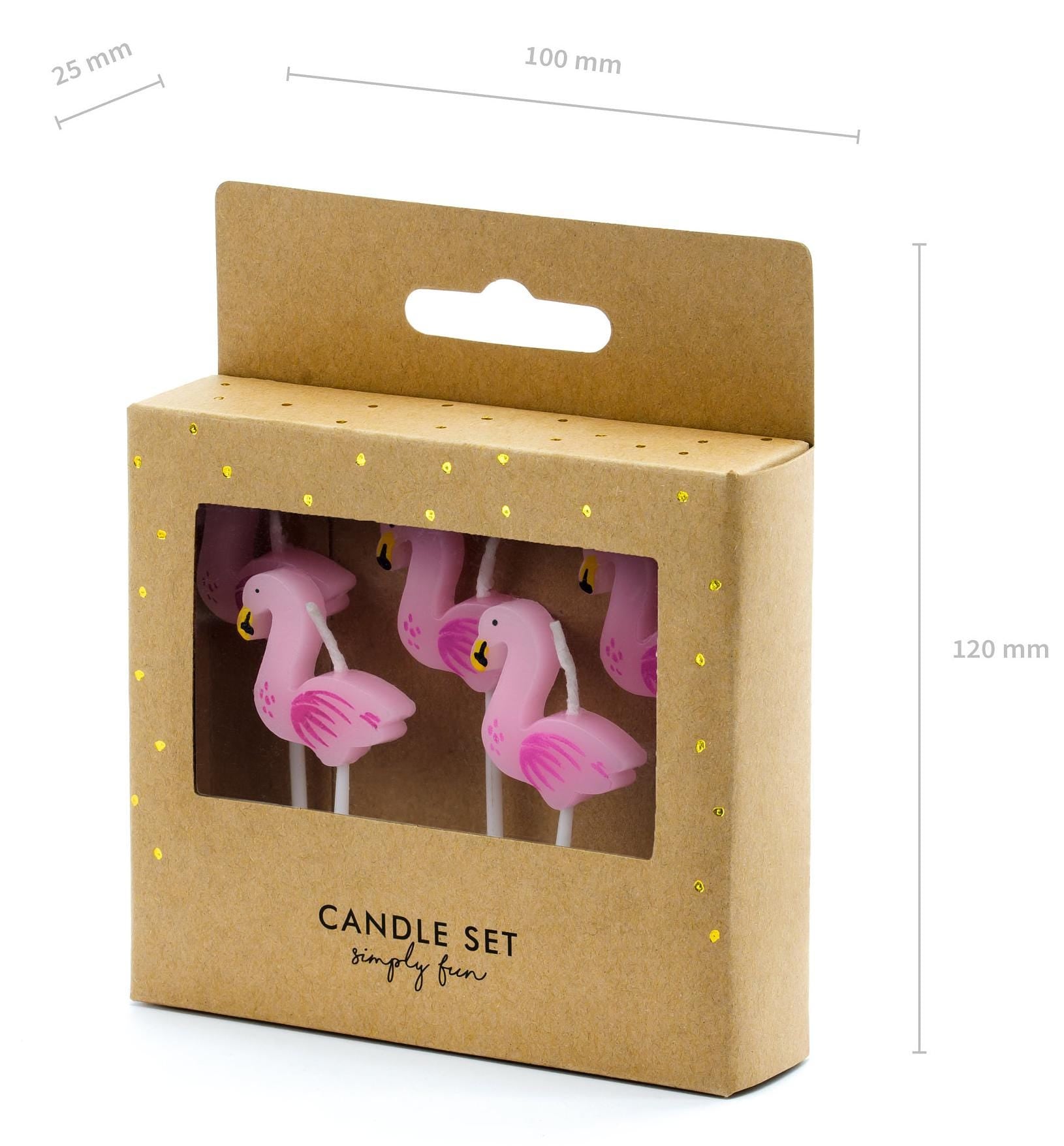 Flamingo Candles 5ct - Stesha Party
