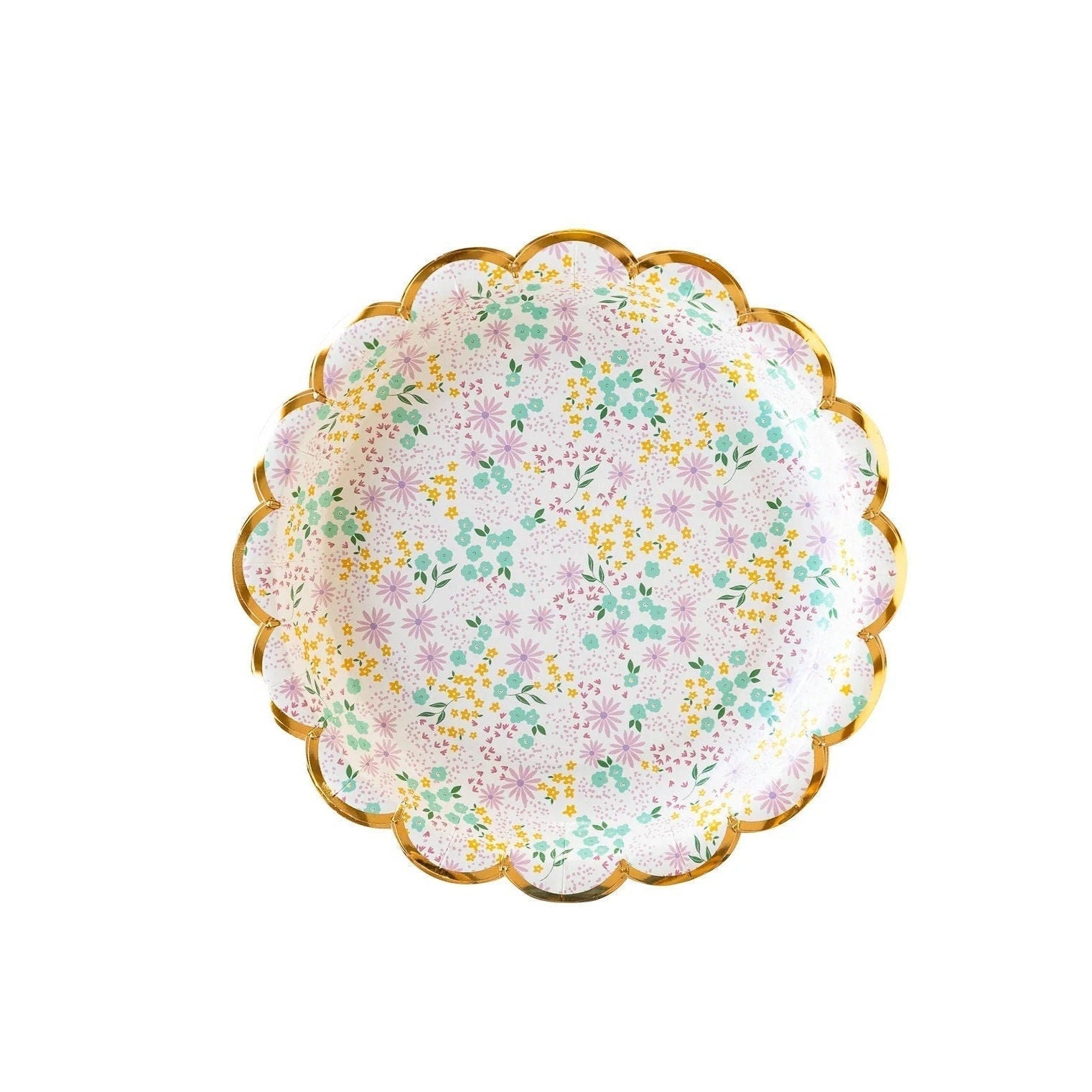 Floral Dessert Plates 8ct - Stesha Party