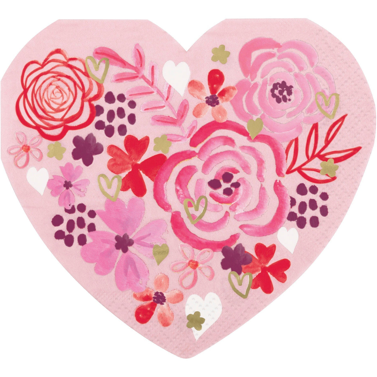 Floral Heart Napkins - Stesha Party