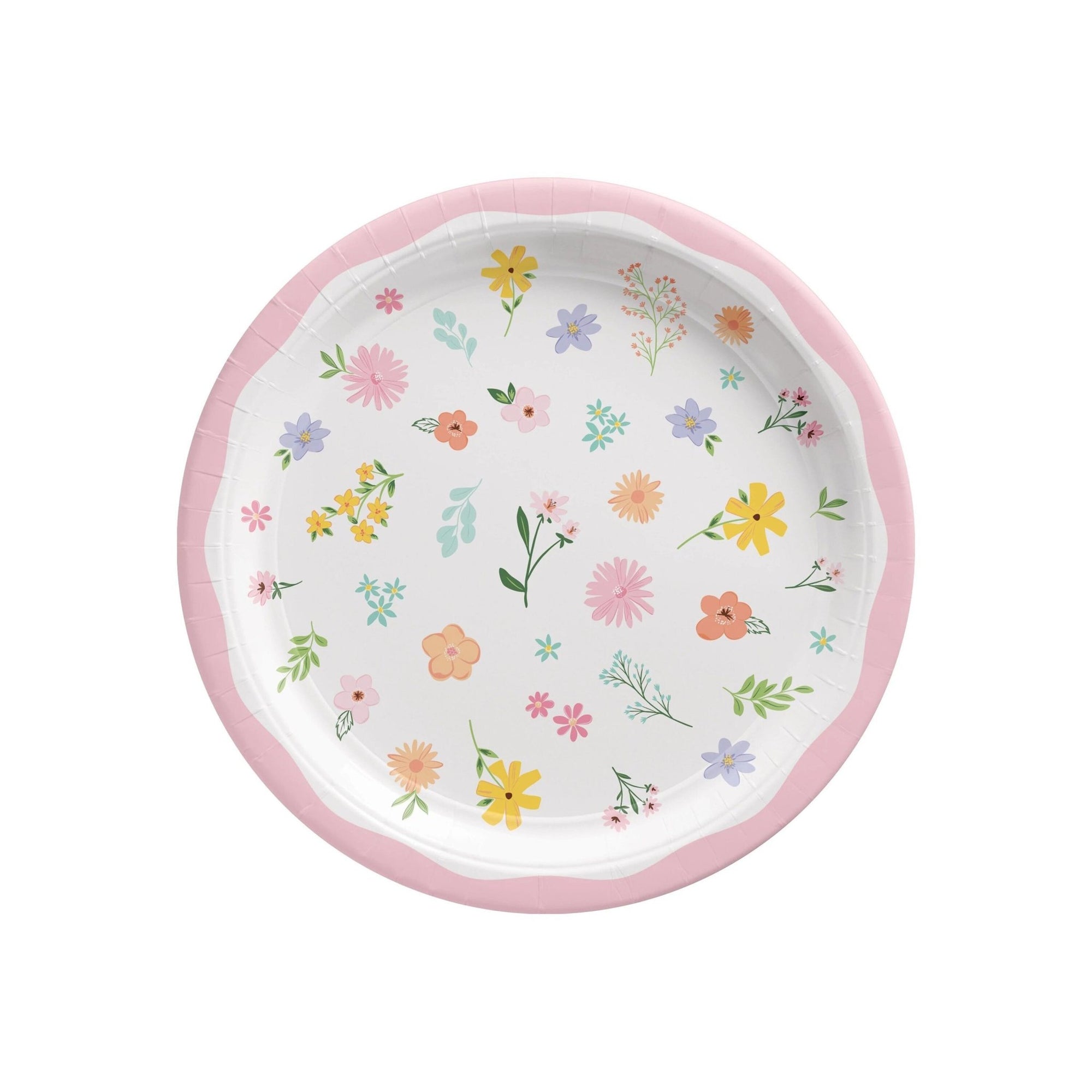 Floral Paper Cake Plates - Stesha Party