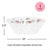 Floral Plastic Serving Bowl - Stesha Party