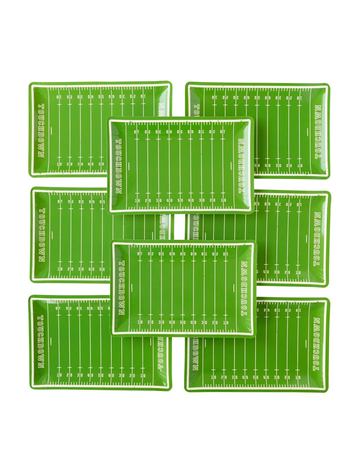 Football Field Paper Plates - Stesha Party