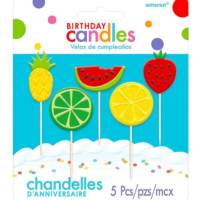 Fruit Party Candles - Stesha Party