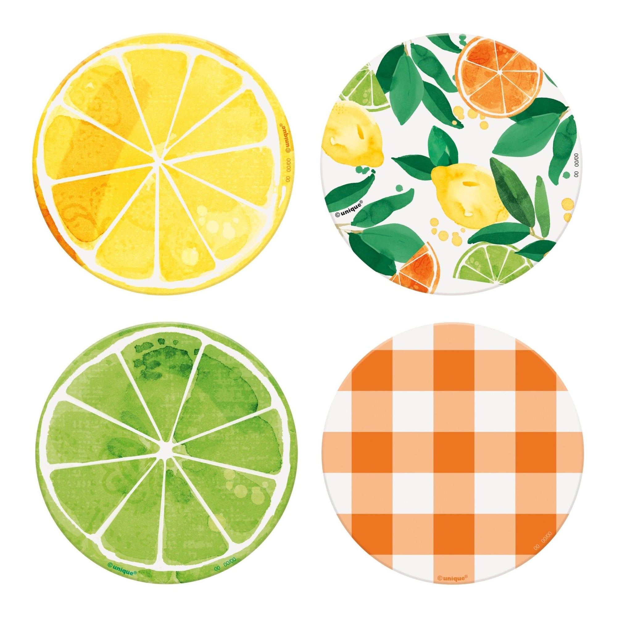 Fruit Theme Paper Coasters - Stesha Party