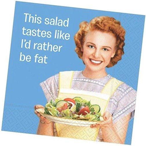 Funny Salad Dinner Napkins 20ct - Stesha Party