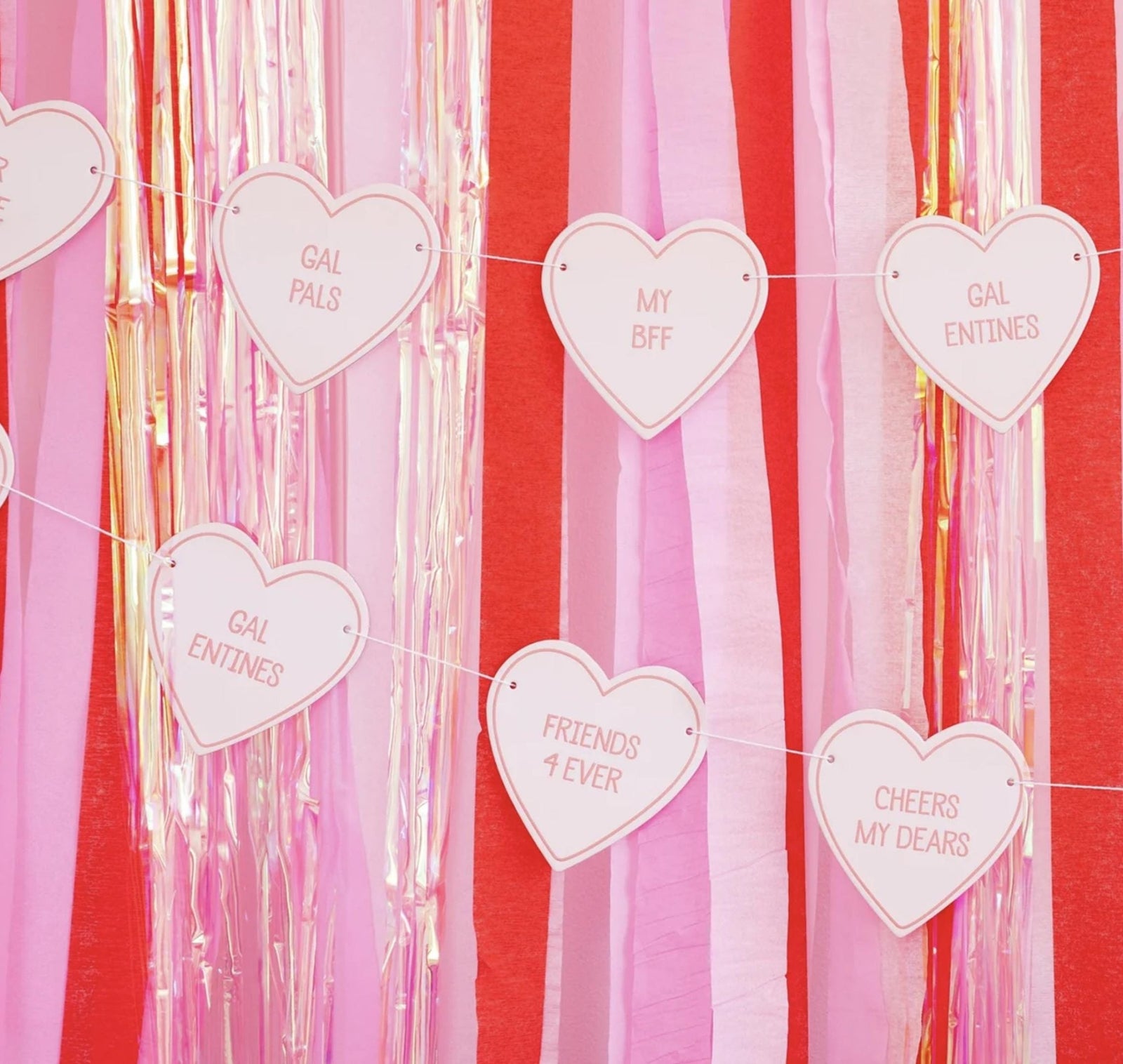 Galentine Heart Banner - Stesha Party