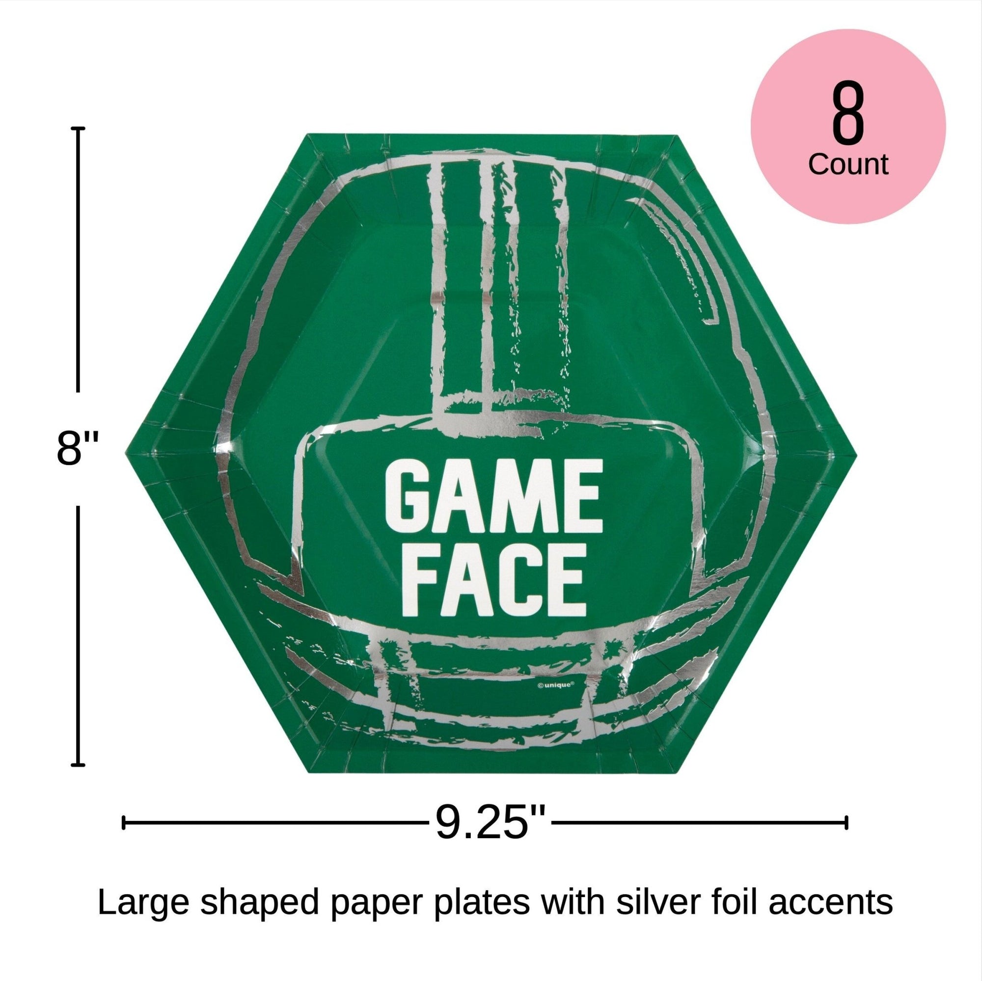 Game Face Football Party Plates - Stesha Party