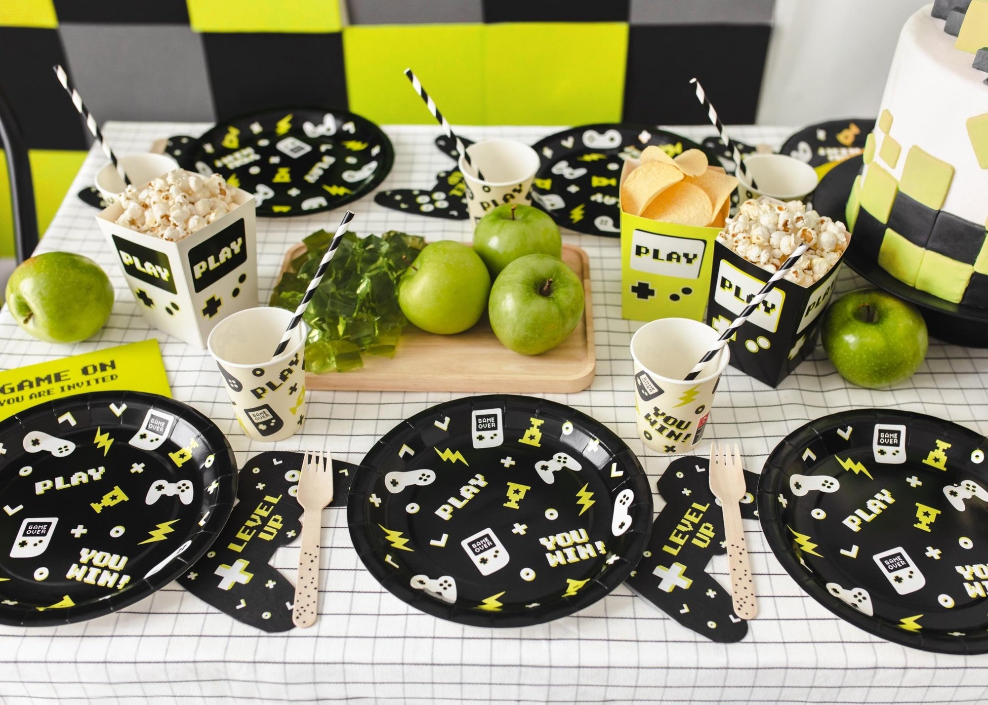 Gamer Party Popcorn Boxes 6ct - Stesha Party