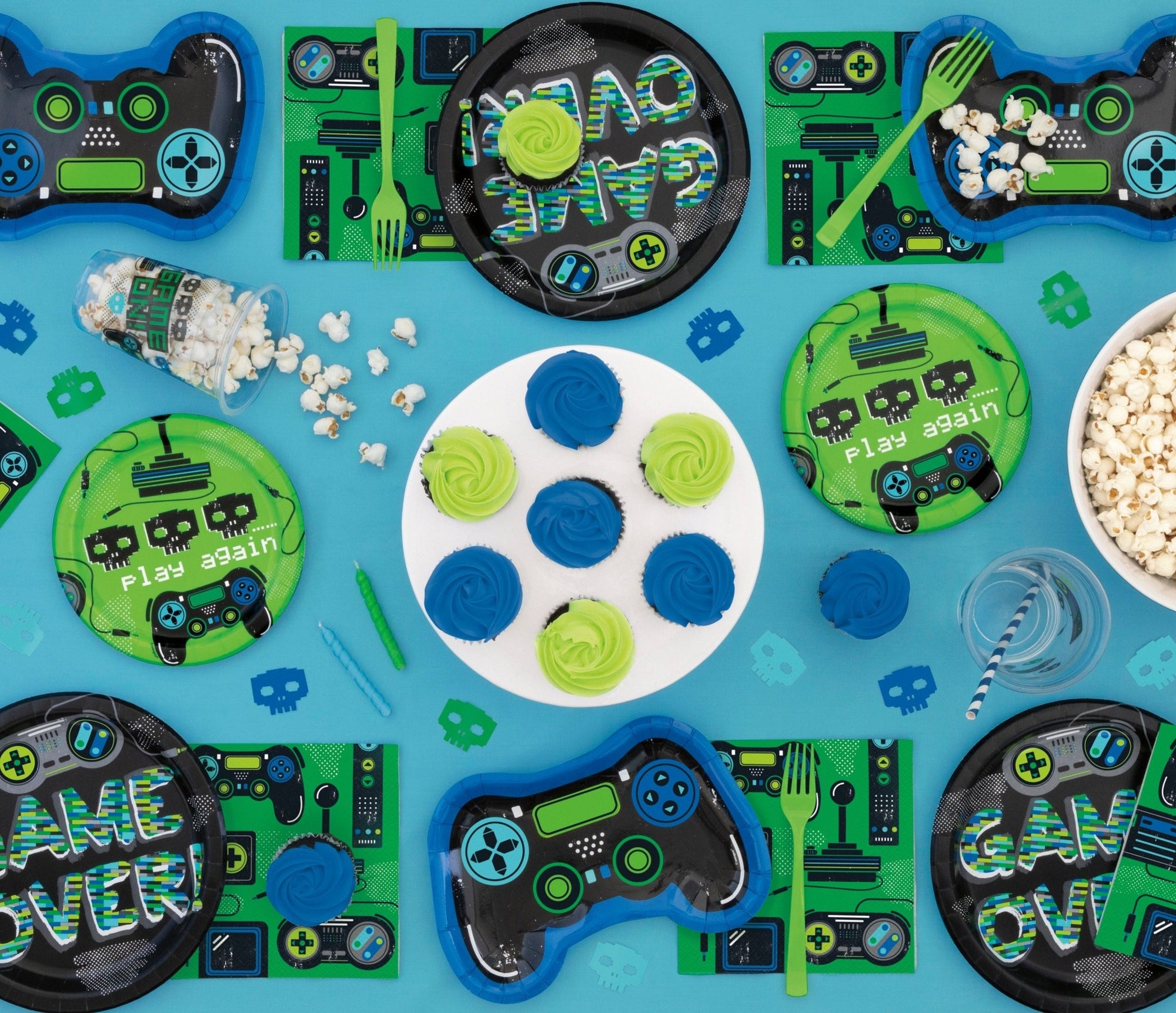 Gaming Controller Party Plates - Stesha Party