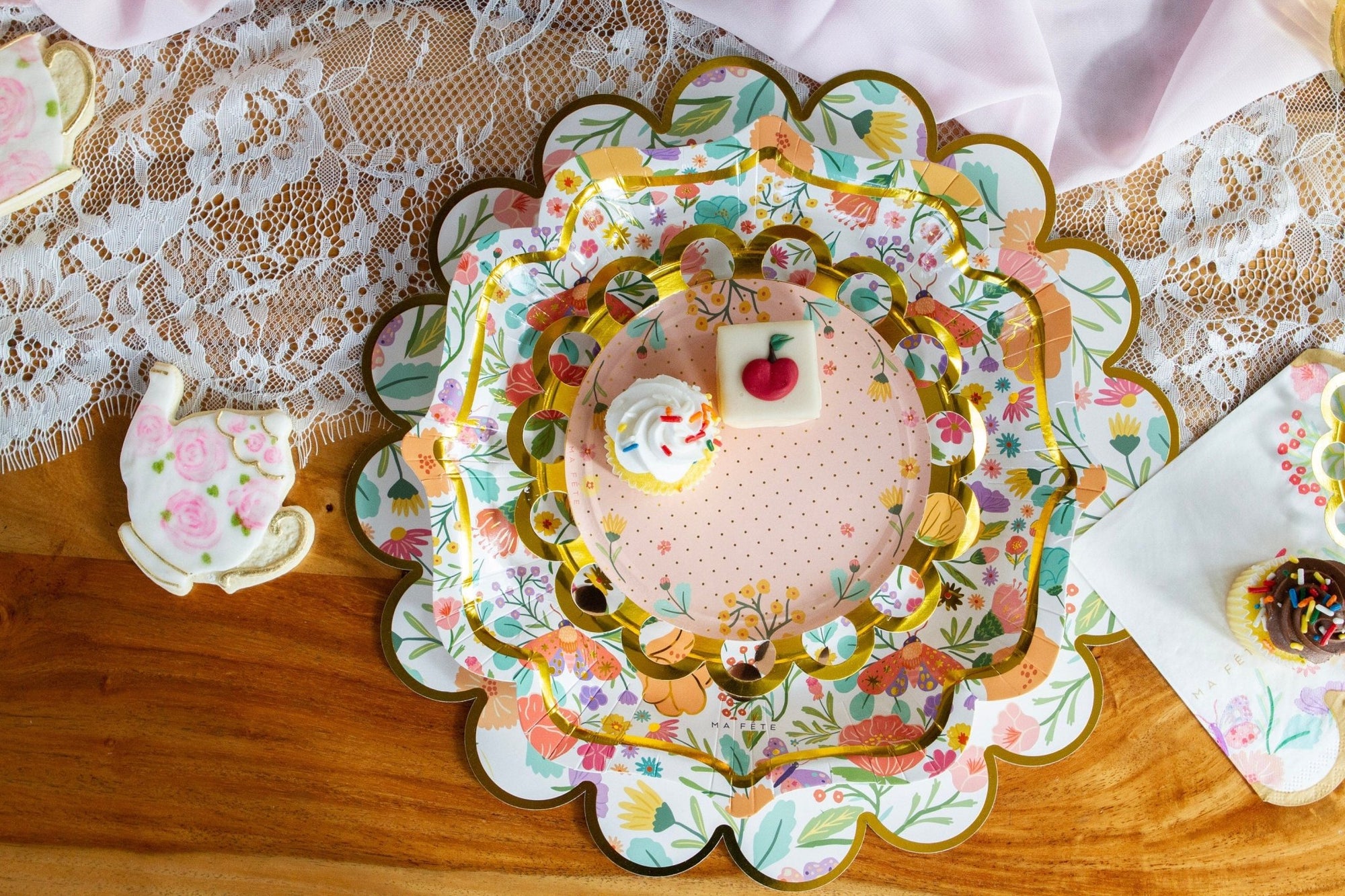 Garden Party Floral Placemats 8ct - Stesha Party