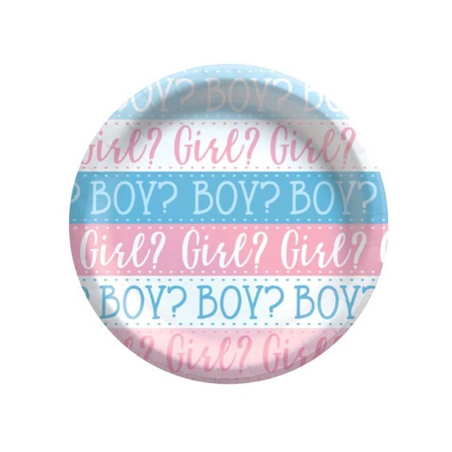 Gender Reveal Cake Plates - Stesha Party