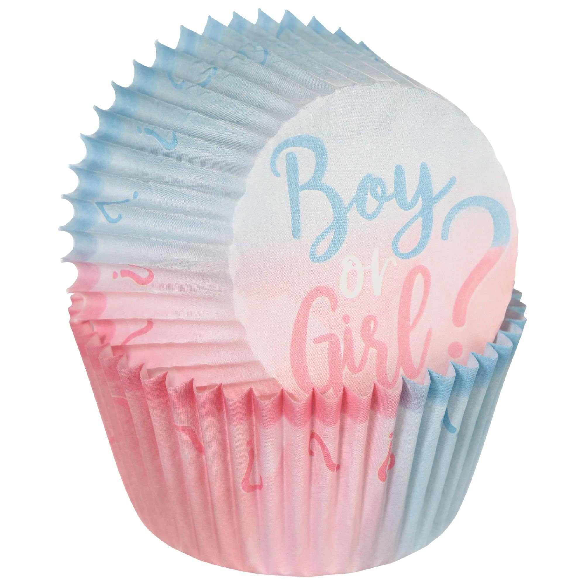 Gender Reveal Cupcake Liners 75ct - Stesha Party