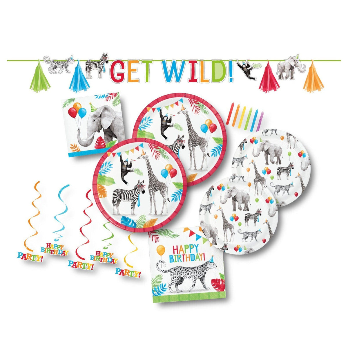 &quot;Get Wild&quot; Safari Birthday Party Bundle - Stesha Party