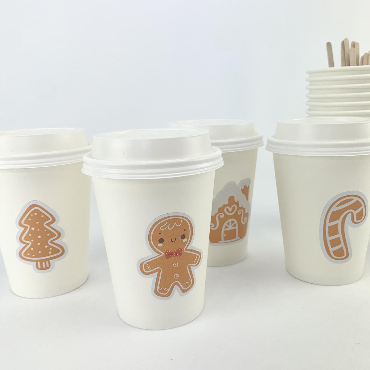 Gingerbread Cookie Party Cups - Stesha Party