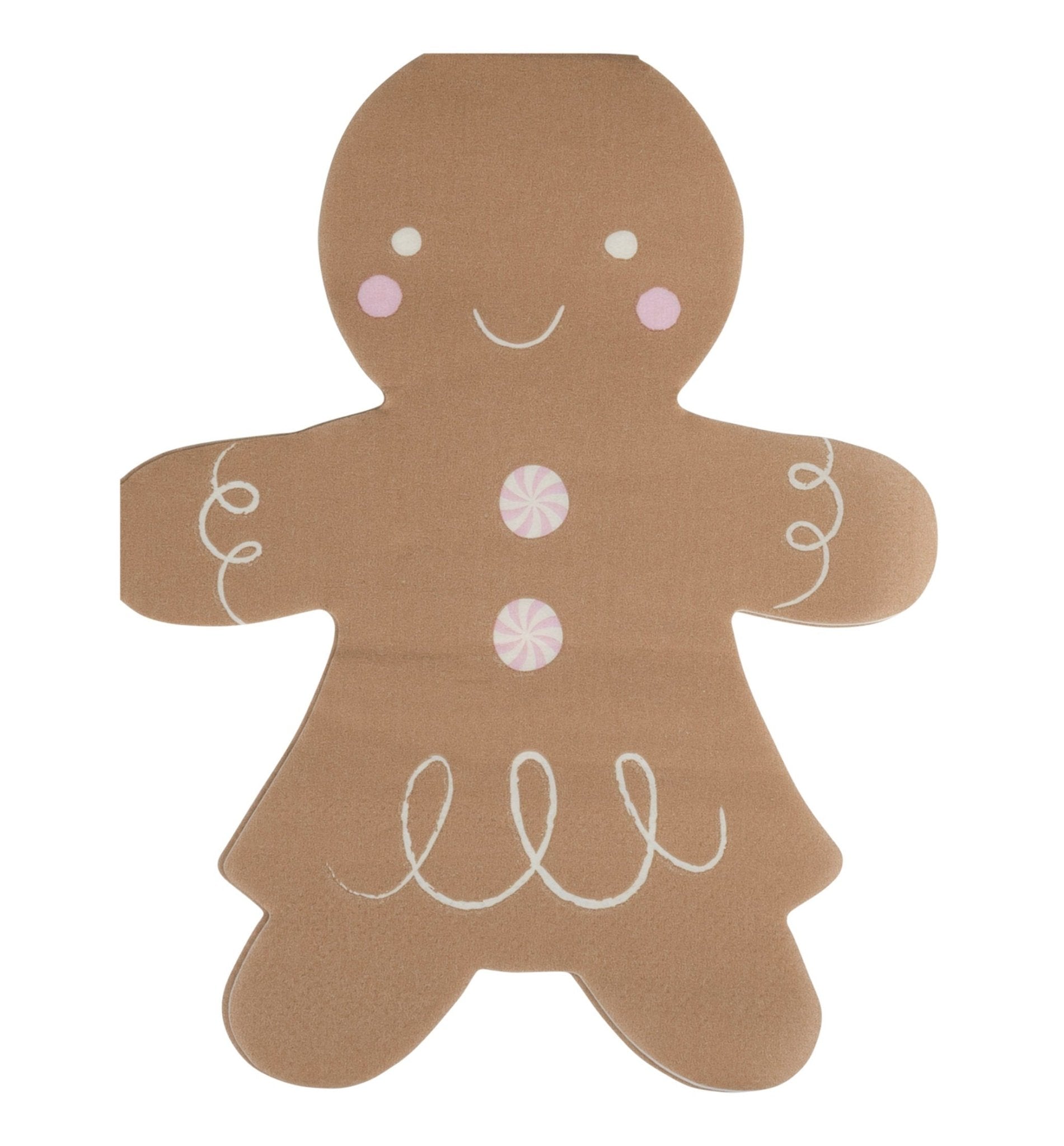 Gingerbread Girl Party Napkins - Stesha Party